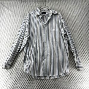 Canali Striped‎ Dress Shirt Button Up Long Sleeve Collared Italy 42 16 1/2